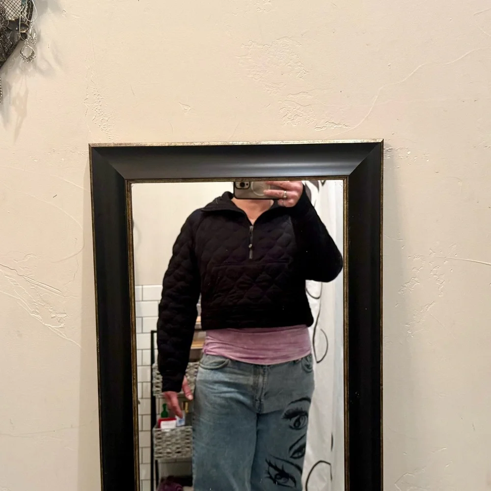 Lululemon Athletica Black Quilted Cropped Puffer Jacket - Picture 13 of 13